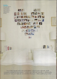 Denne bildeveggen er bare såååå søt :-) En slik vil jeg prøve å lage enten på soverommet eller et annet sted!